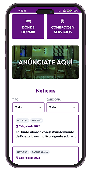 Promoción de negocios locales dentro de la app Descubre