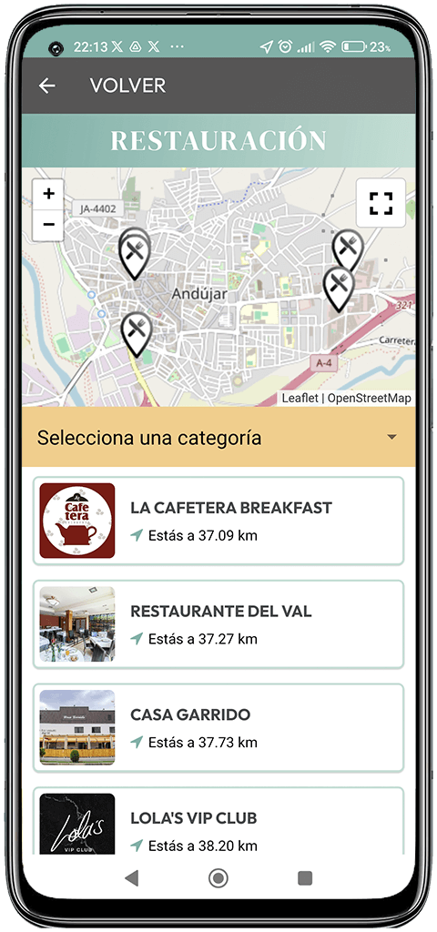 Captura del directorio de negocios locales para municipios